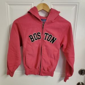 MV Sport Youth Boston Pink Sweatshirt and Hoodie